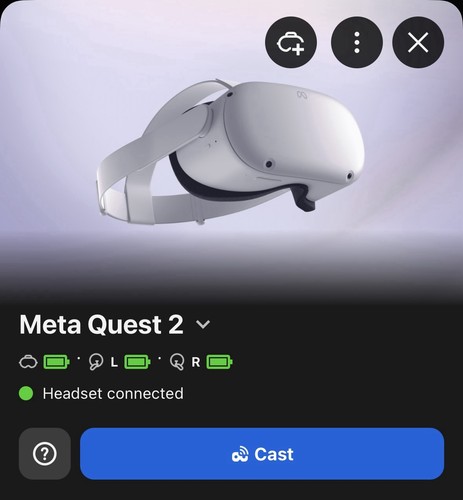 Meta question headset - vr,